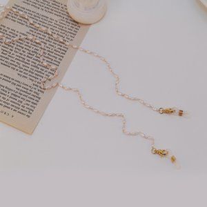 Fashion rice grain pearl glasses chain